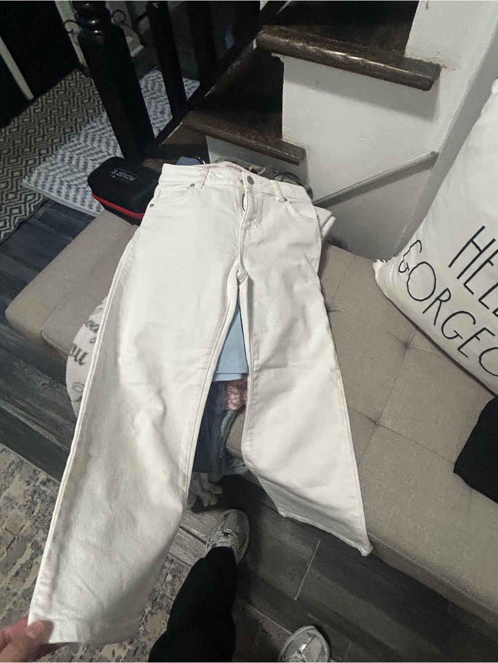 Cat & Jack White Wide-Leg Jeans - Flared Fit